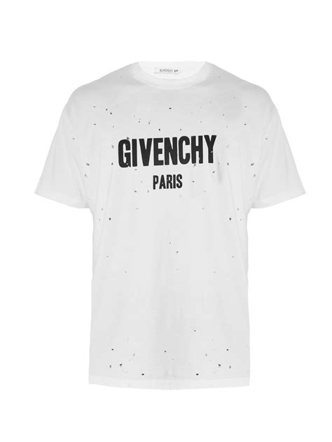 givenchy t shirt weiss|givenchy t shirt men sale.